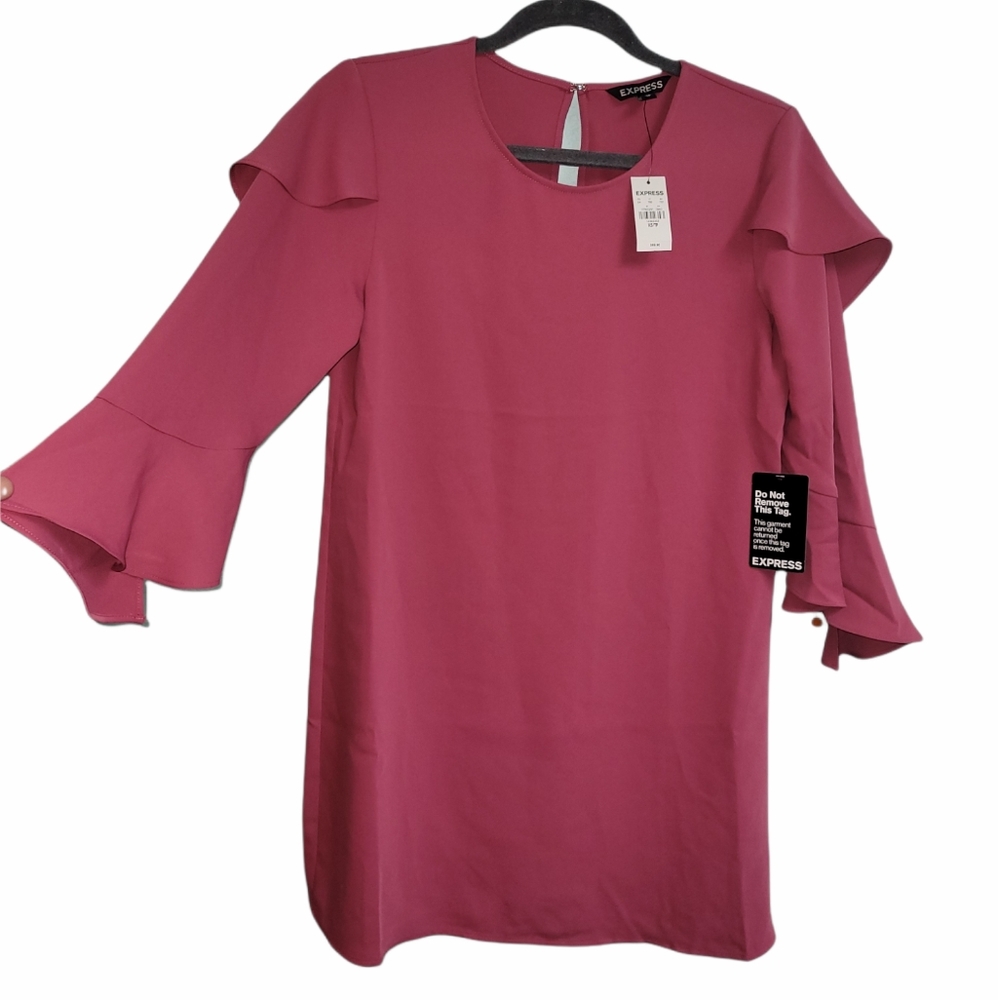 COPY - Express Pink Bell Sleeve Dress